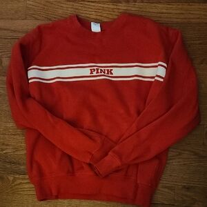 PINK Victoria's Secret Men's Red Crewneck Sweater